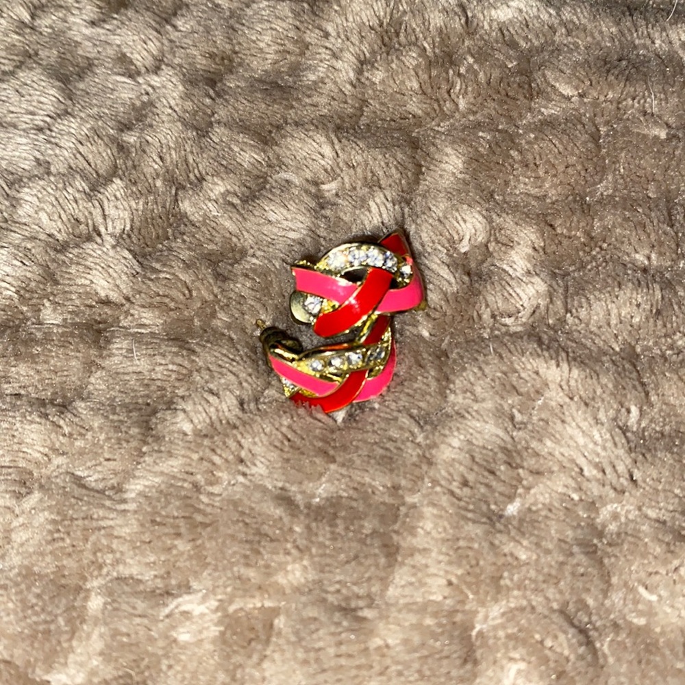 Red & Pink Vintage Earrings